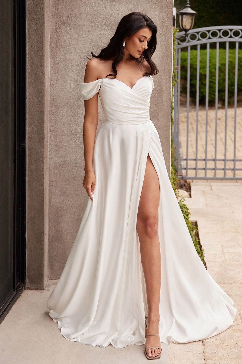 Enkel vit klänning 7493W