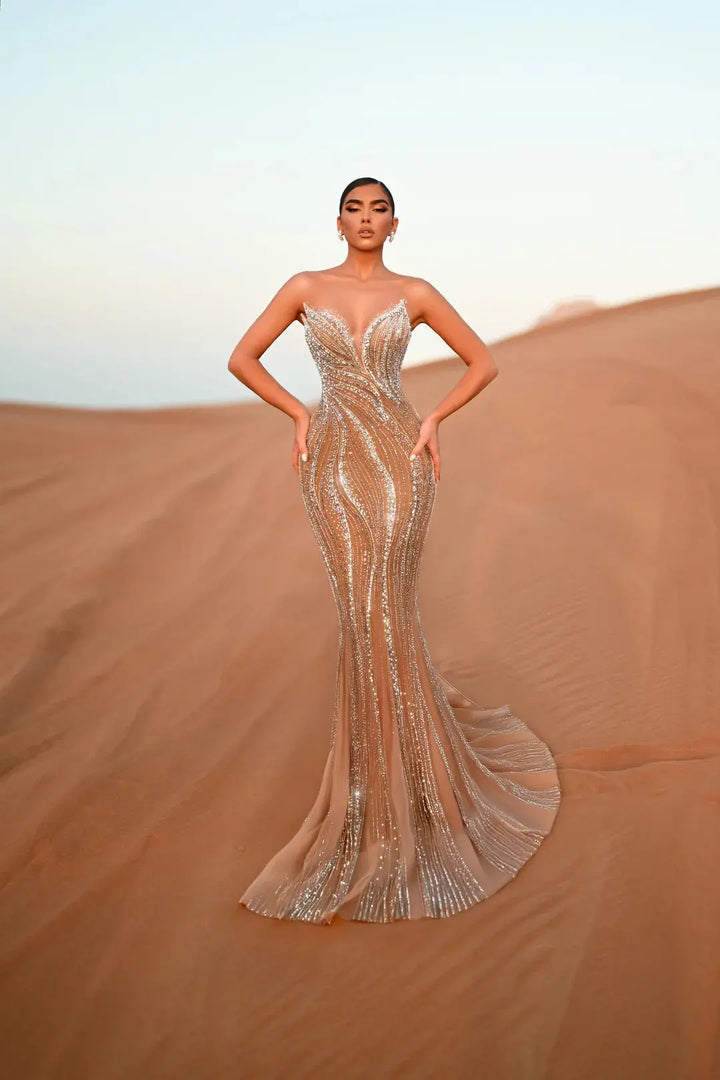 Exklusiv Designer festklänning HM402 - Joliebridal